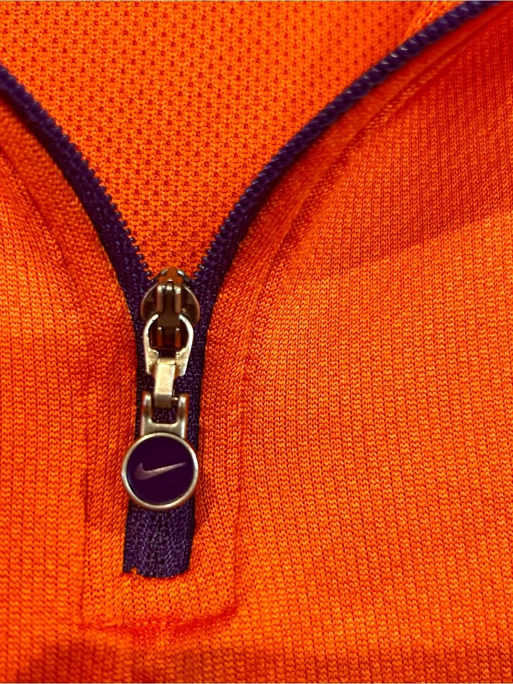 Nike Orange and Purple Lightweight Half-Zip Pullover